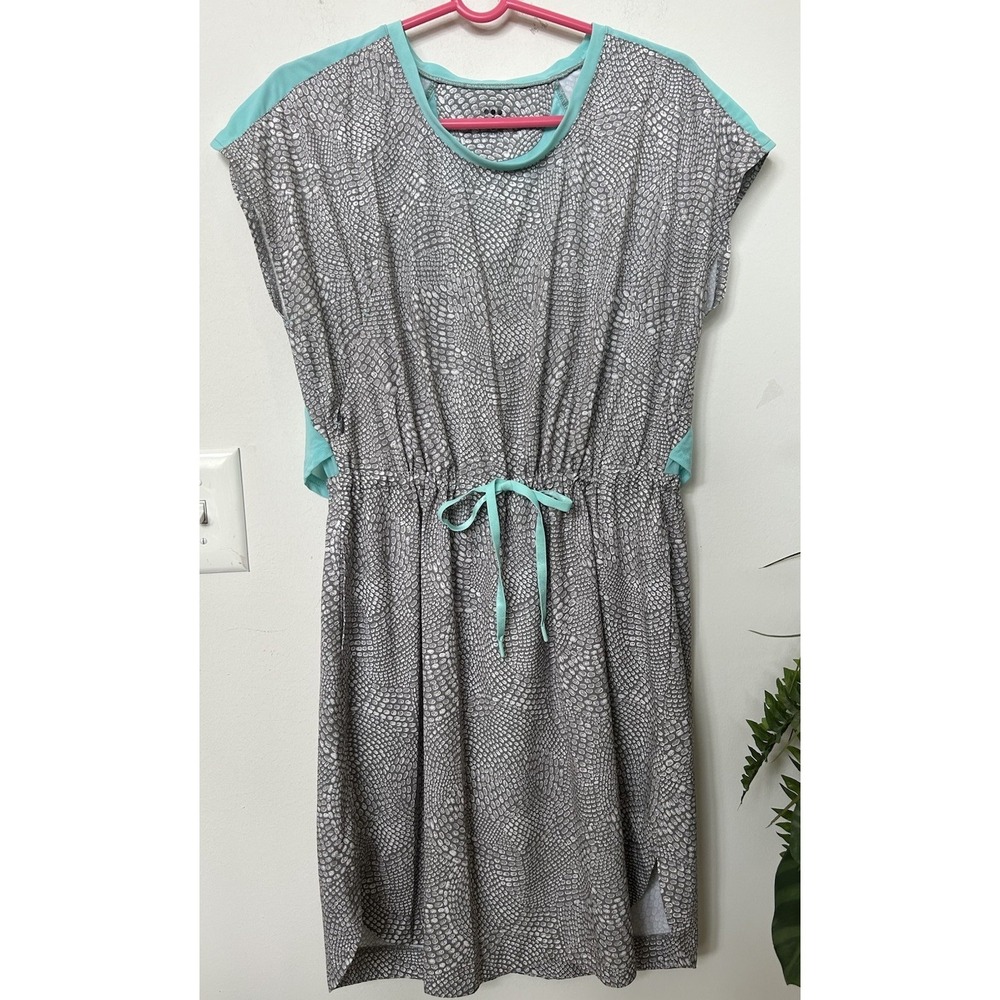 Title Nine Dress Womens Nimblene Gray Drawstring‎ Pockets Active Athleisure Sz L